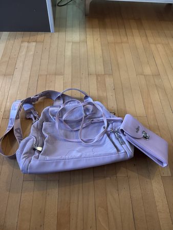 Fila Tasche lila Handtasche Sporttasche Crossbody Bag Set 2t