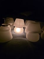Windlichter Set aus Glas 11 Stück neuwertig 3 Ersatzdeckel
