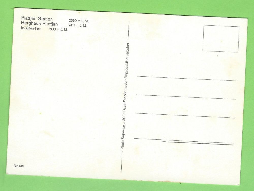 Cartoline postali: Plattjen Seilbahn Bergstation Restaurant Sc... – Usato da Zürich venduto da t24_de 1