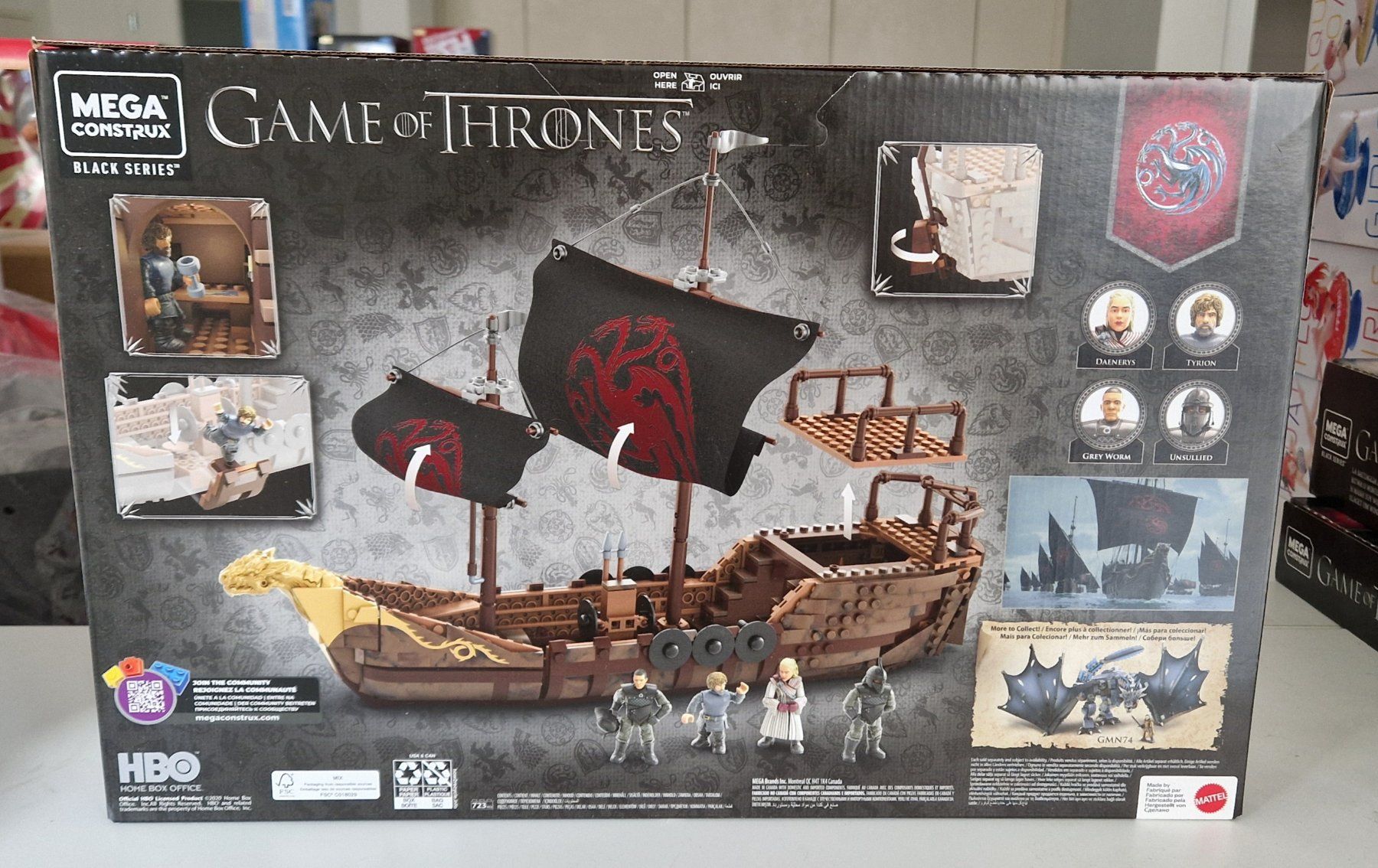 Lego Kit di costruzioni: Mega Construx Black Series Targaryen Warship – Nuovo e nell'imballaggio originale da St-Imier venduto da ATTAKSHOP 1