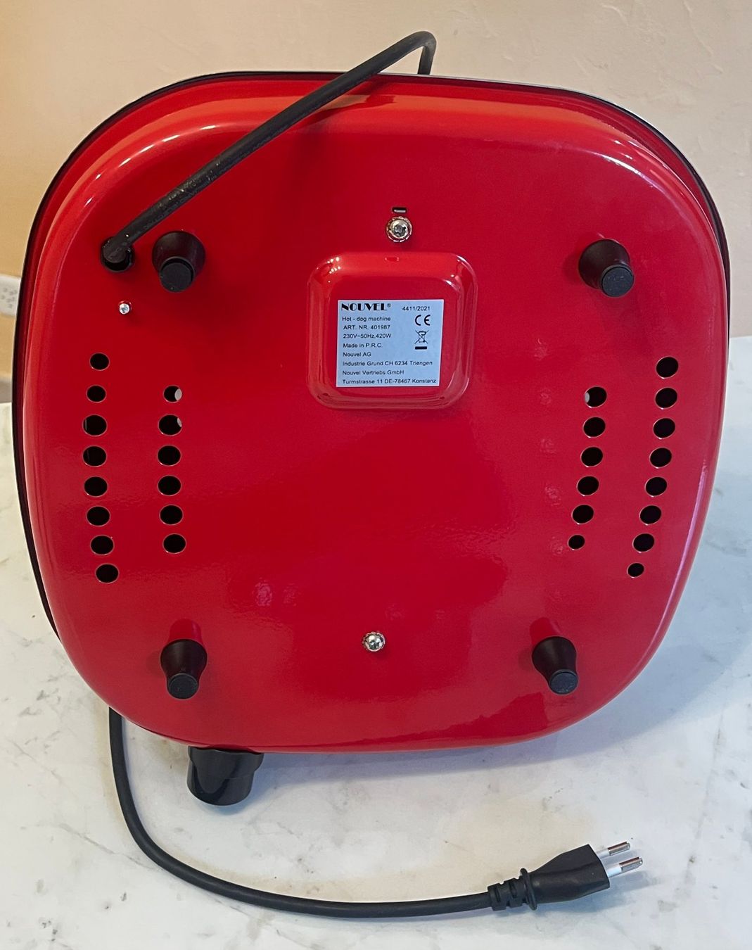 Elettrodomestici da cucina: Nouvel - Hot-Dog Machine Red with 2 Domes – Usato da Le Noirmont venduto da bouboun21 6