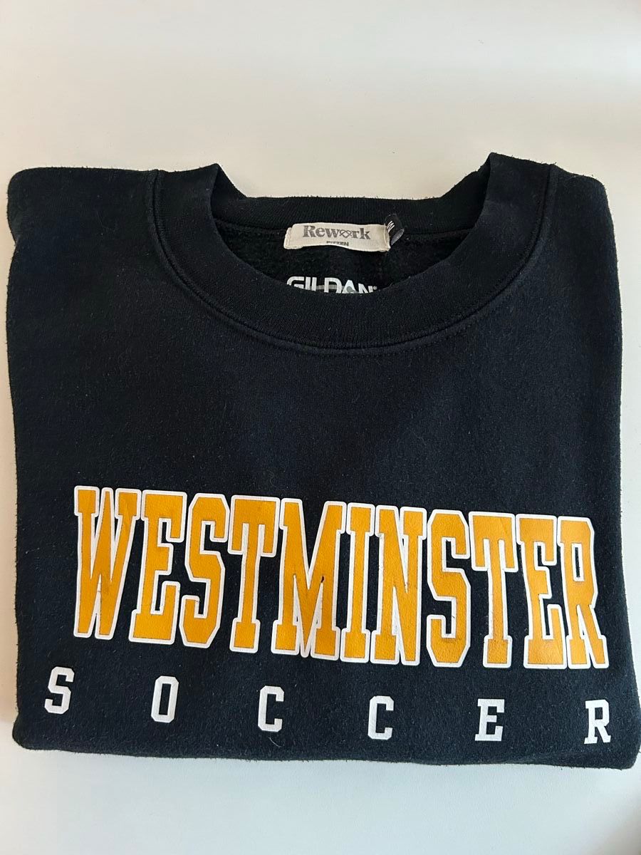 Maglioni & Felpe: Schwarzer Vintage College-Pullover "Westminster Soccer" – Usato da Rain venduto da lau_yss2