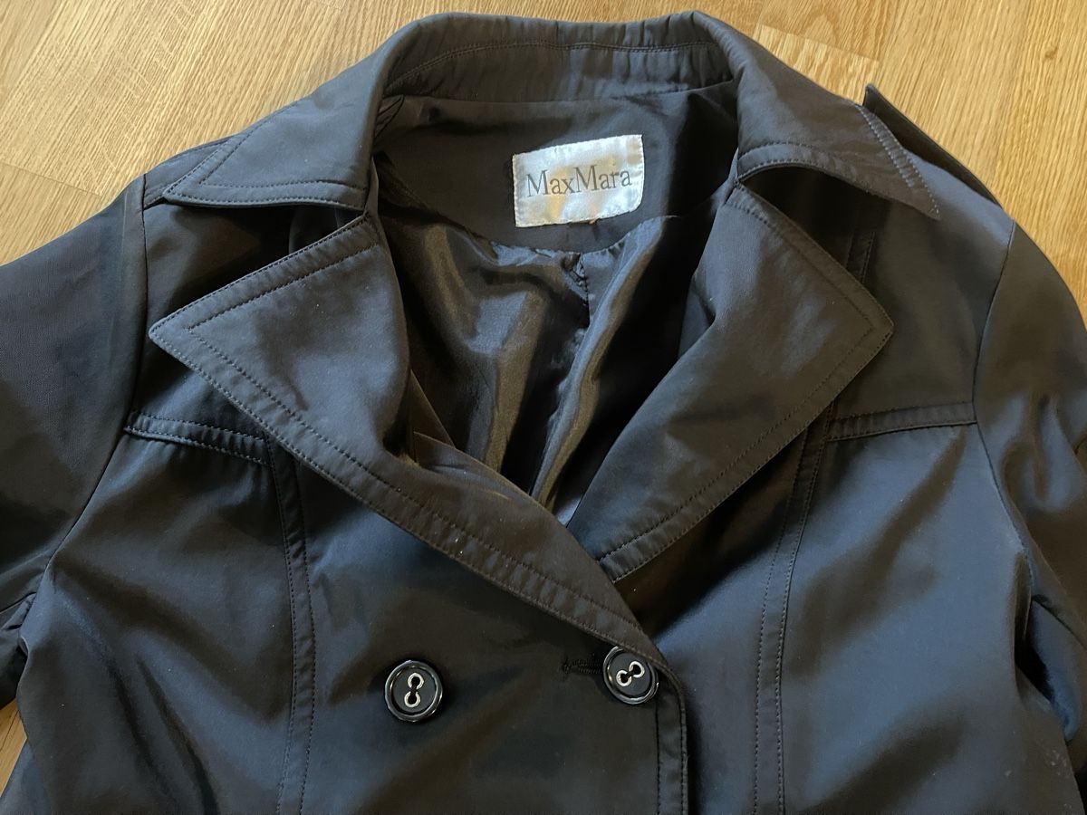 Max Mara Cappotti: Trenchcoat MaxMara - Schwarzer Trenchcoat - Grösse 40 – Usato da Rüschlikon venduto da leo_mwz2 7