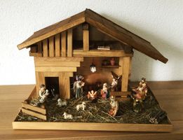 Weihnachtskrippe B handgefertigt neu 60% Rabatt