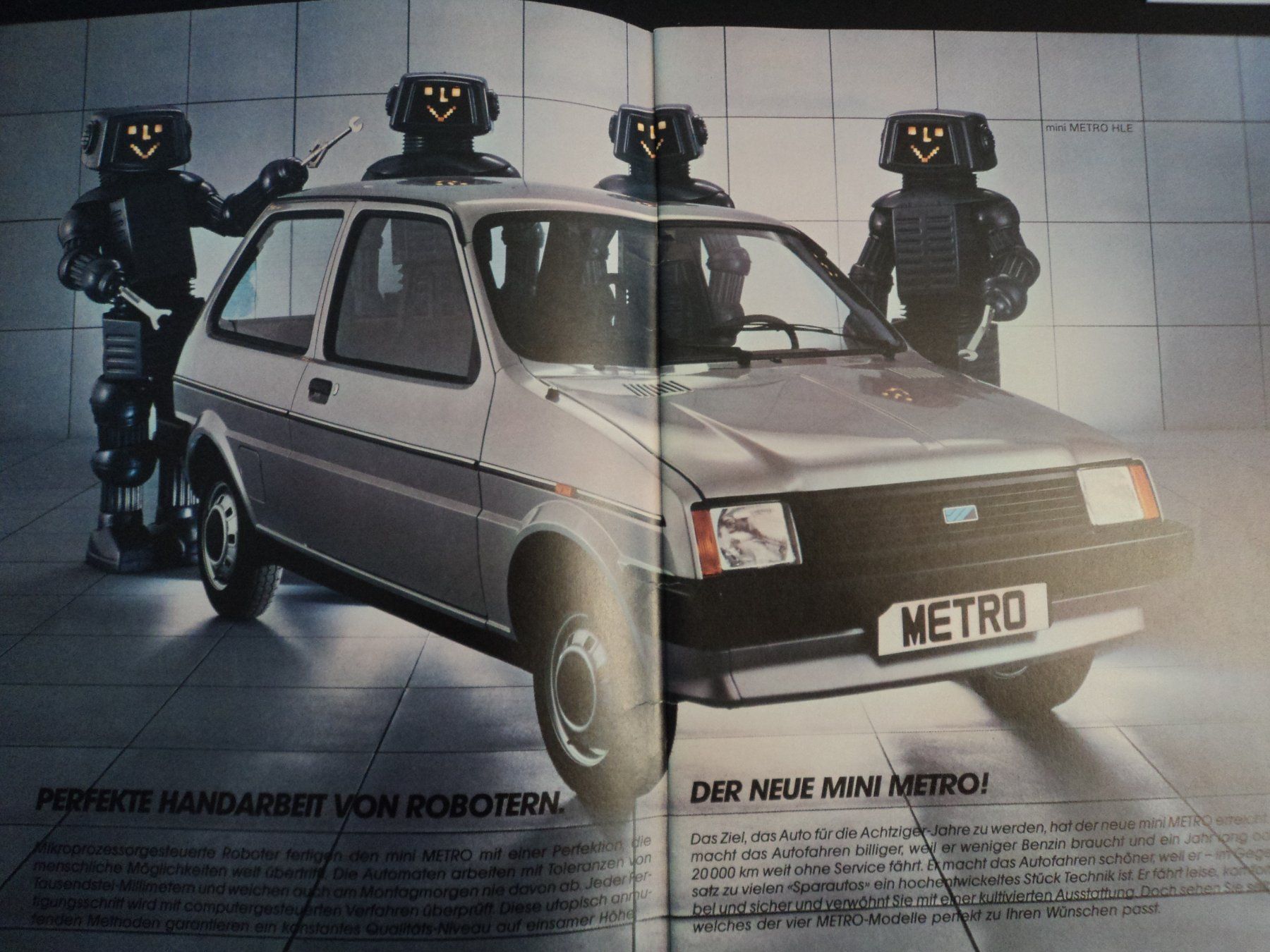 Mini Documenti: Prospekt Mini Metro 1981 – Usato da Schwarzenburg venduto da modelCARama 1