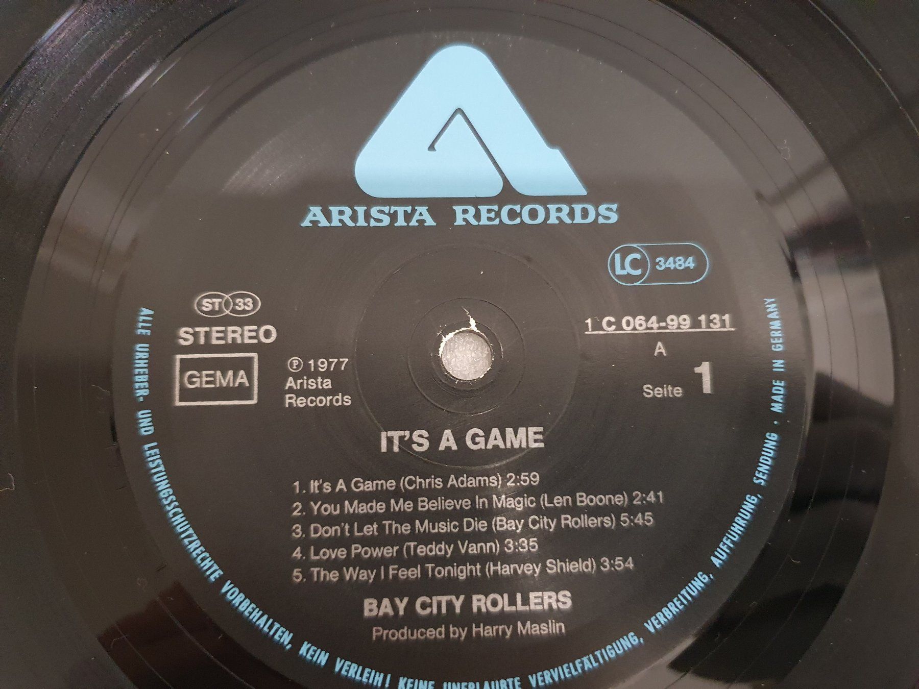 Dischi in vinile: Bay City Rollers - It`s A Game – Usato da Uster venduto da Vinyl-Leidenschaft 6