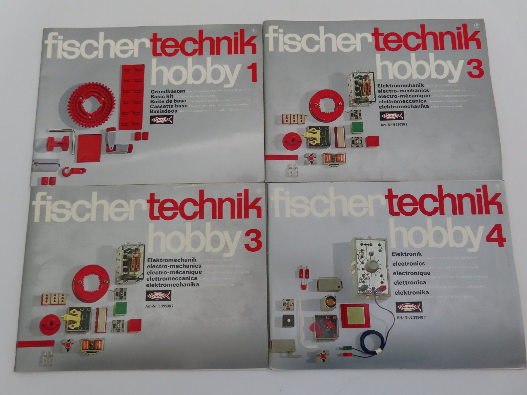 Fischer Kit di costruzioni: 2x Fischertechnik Box 1000 mit Anleitungen – Usato da Reinach BL venduto da WBZ-Flohmarkt 9