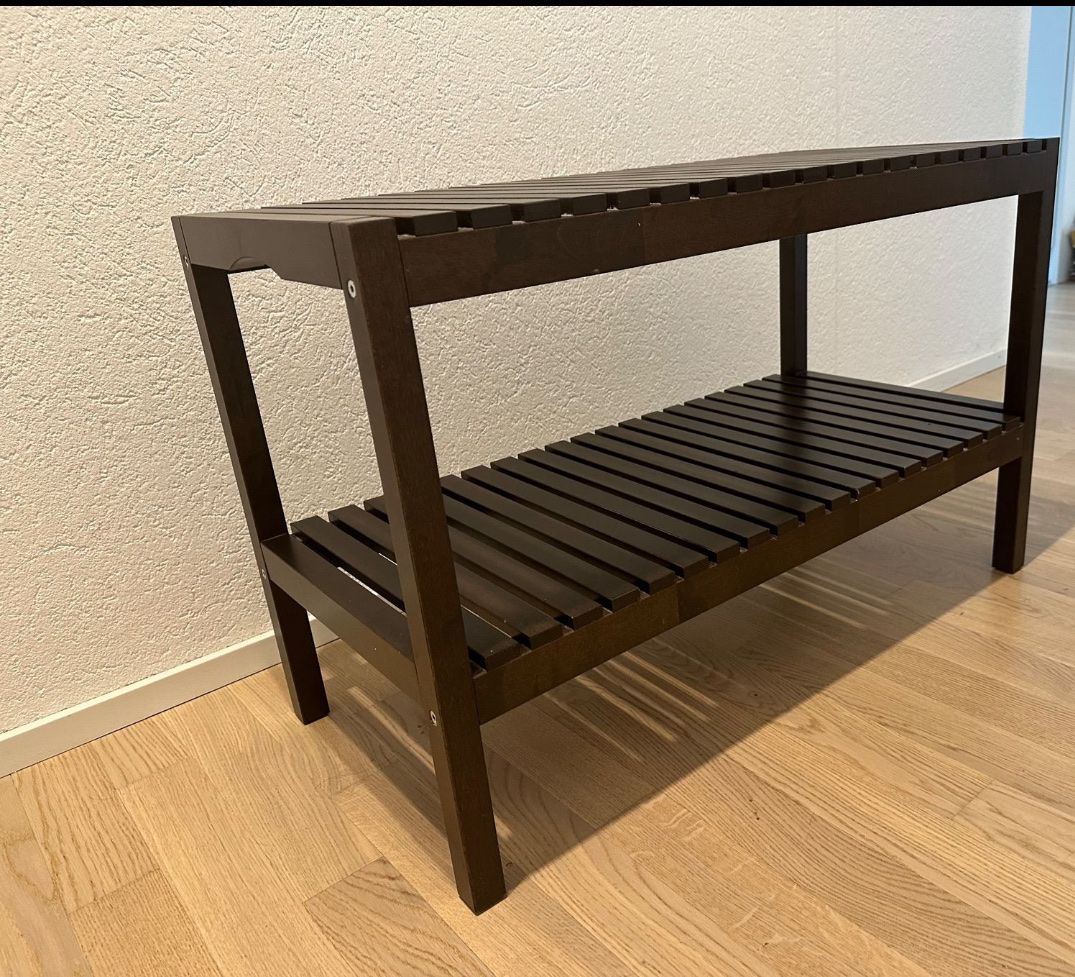 Ikea Scaffali: Ikea Badezimmerregal Holzbank Schuhregal – Usato da Weinfelden venduto da pro_chy2 1