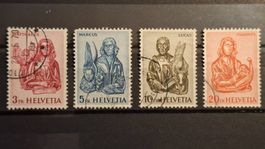 Satz Briefmarken Evangelisten komplett