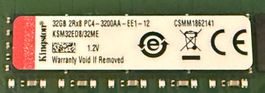 Kingston 64GB DDR4 3200 ECC UDIMM (2x32GB)