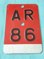 Velonummer  AR 86