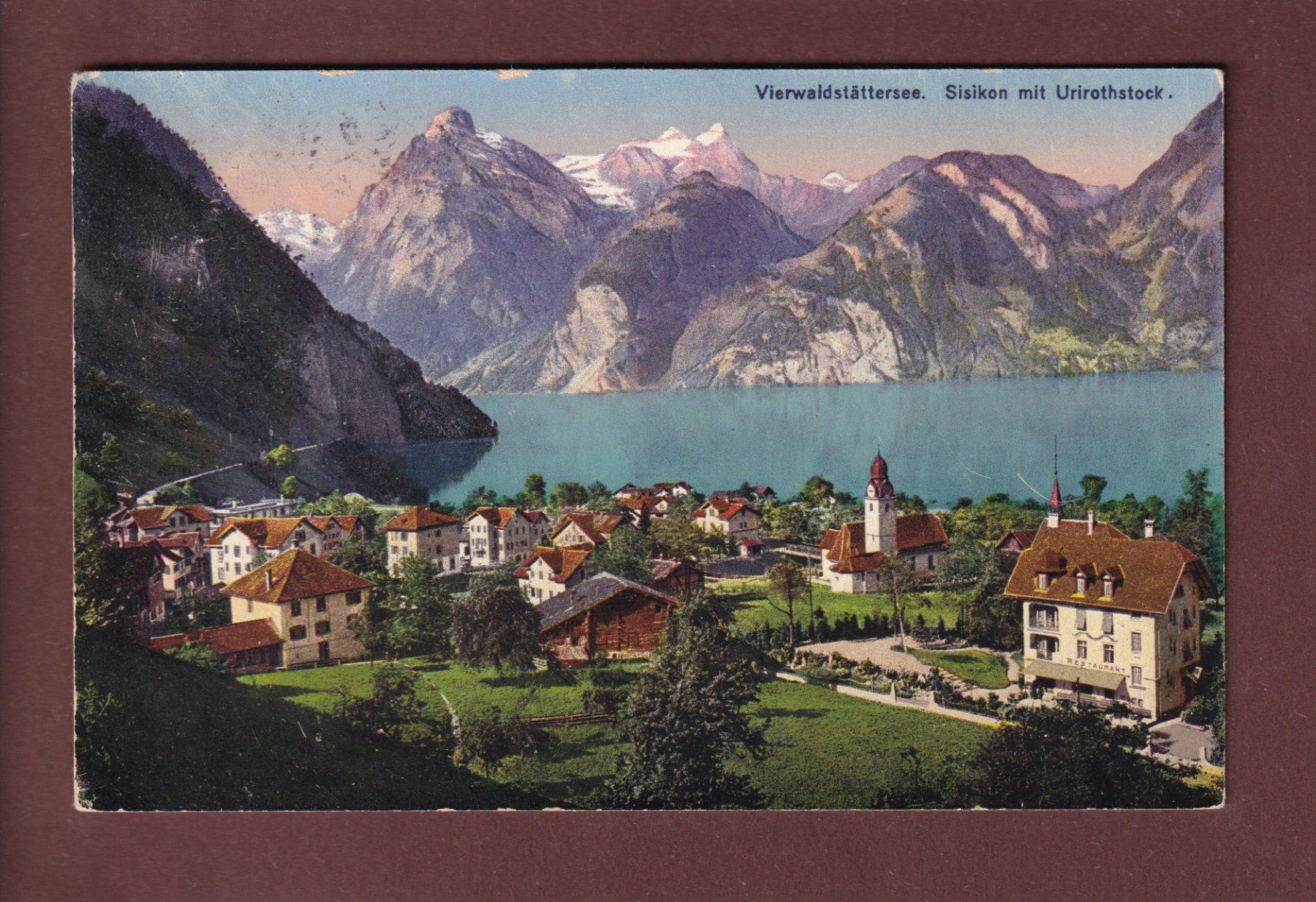 Cartoline postali: SISIKON - Urirotstock - 1919 – Usato da Pully venduto da nicecards