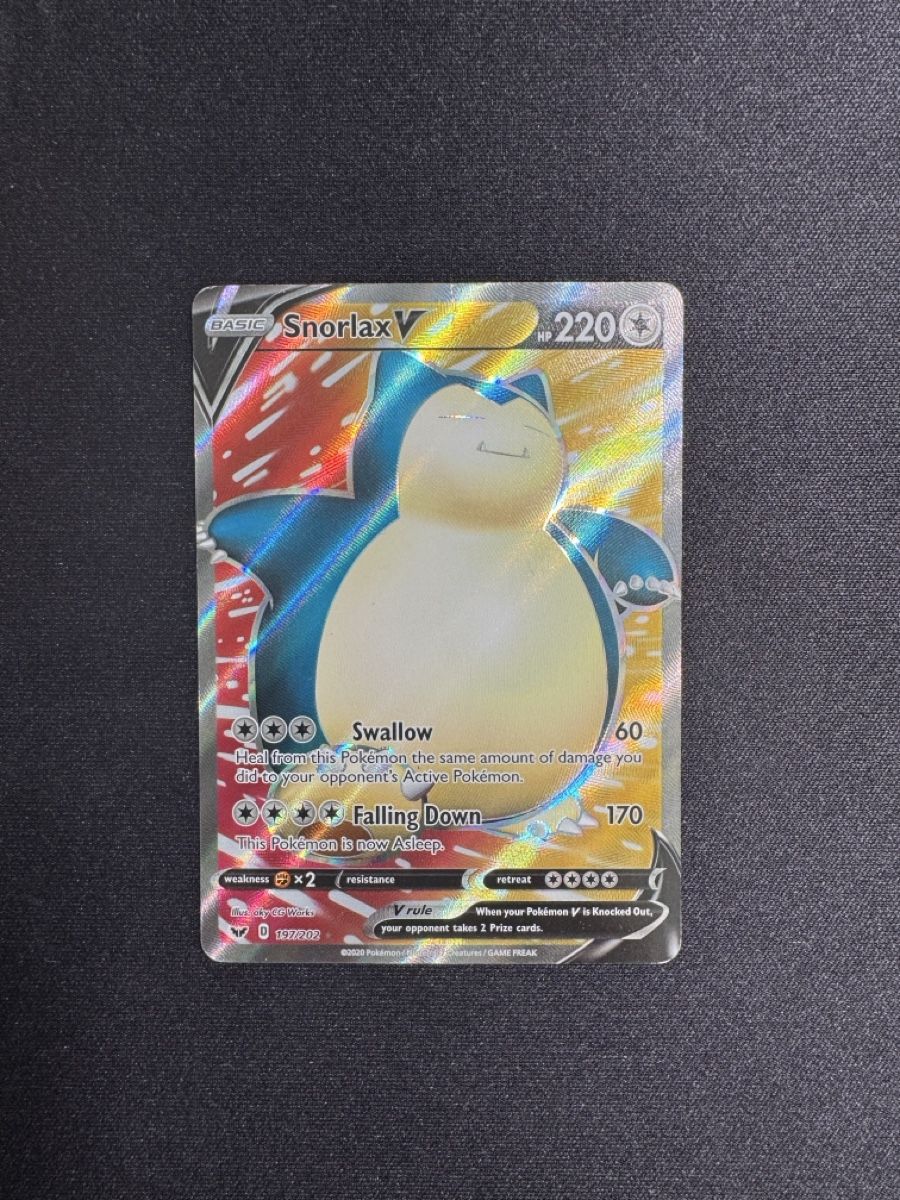 Pokémon Carte collezionabili: Snorlax V EN - Excellent – Nuovo (secondo la descrizione) da Horgen venduto da ric_tz6s