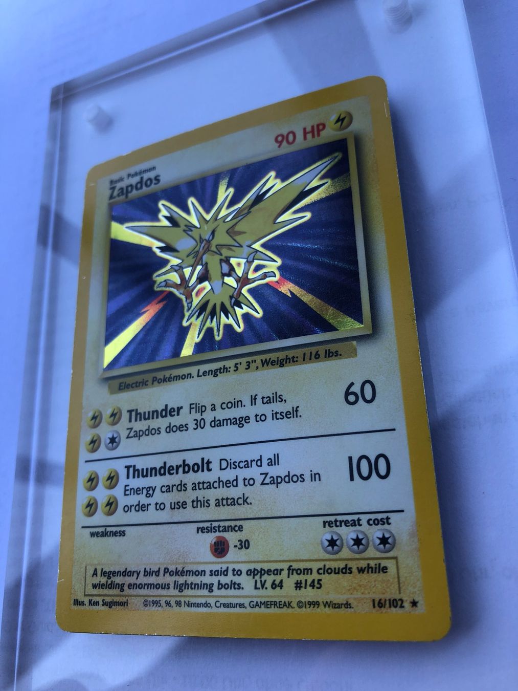 Sammelbilder & Trading cards: Zapdos Holo Base set - PL - ab 1.- – Gebraucht aus Giubiasco von dan_pr8b 2