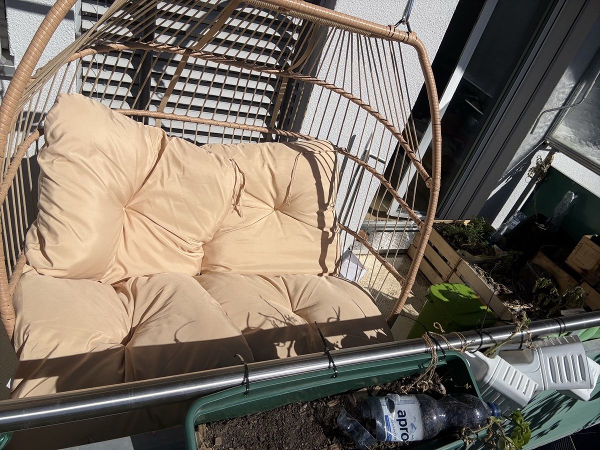 Altre altalene da giardino: Doppel Hängesessel Belize mit Gestell beige gebraucht – Nuovo (secondo la descrizione) da Interlaken venduto da Deyvid_Todorov 1