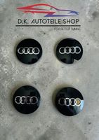 Audi Nabendeckel Nabenkappen Felgendeckel Schwarz 68mm 4 X