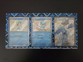 Pokémon Sammelkarten Quaxly Set Shiny