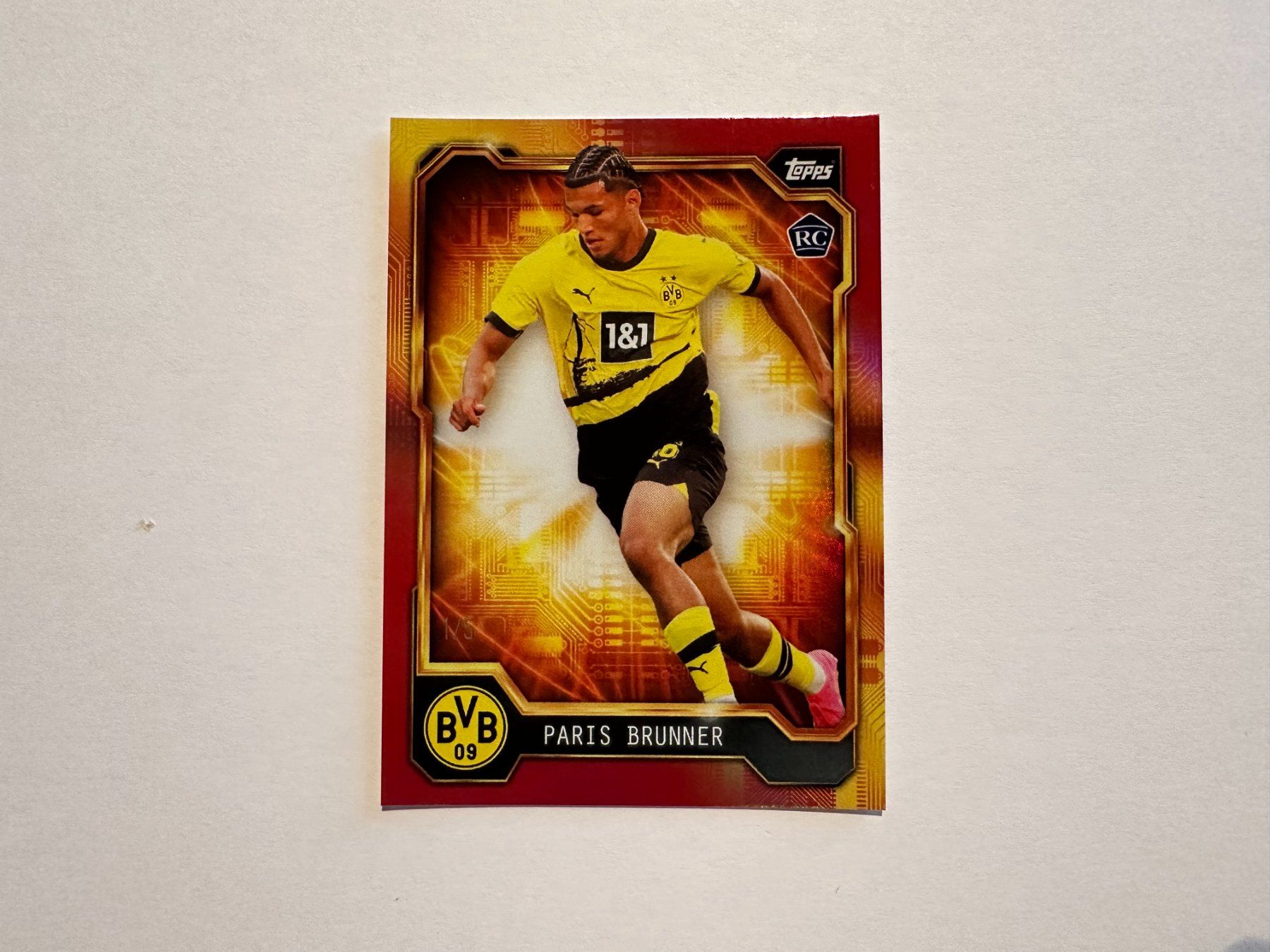 Topps Carte collezionabili: Paris Brunner RC 2023 Topps BVB Team Set 1/5 – Usato da Hagendorn venduto da Pokecollectorch
