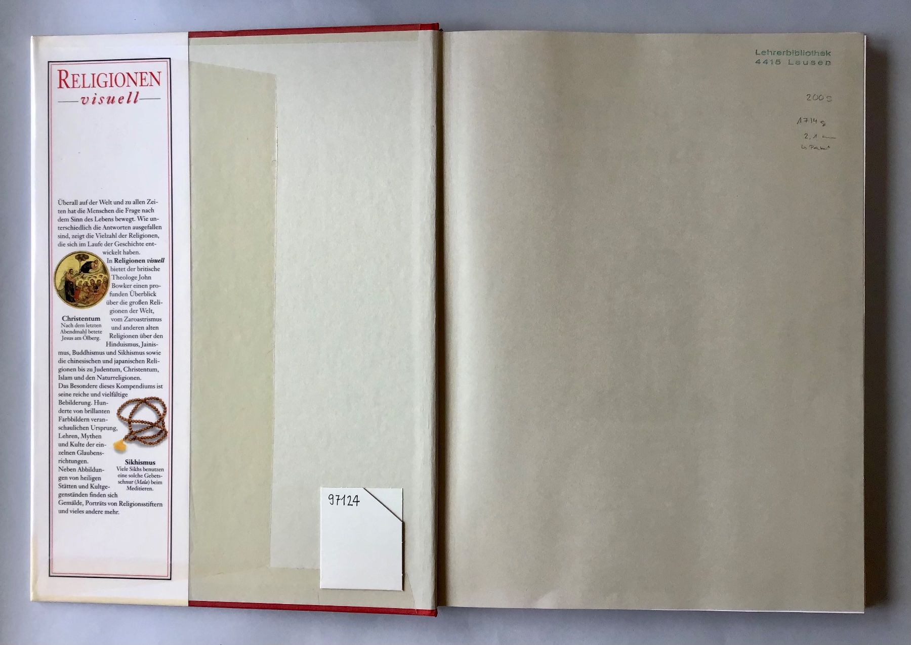 Libri: Buch: RELIGIONEN visuell – Nuovo (secondo la descrizione) da Bubendorf venduto da Alpenheidi 2