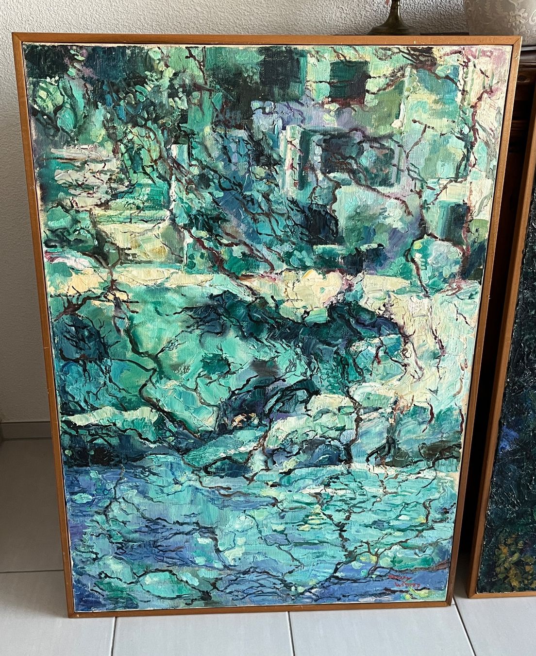 Dipinti: Triptychon - dreiteiliges Gemälde – Usato da Stetten AG venduto da Brissago25 4