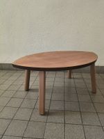 Oval Coffee Table Wood Look 72x46cm