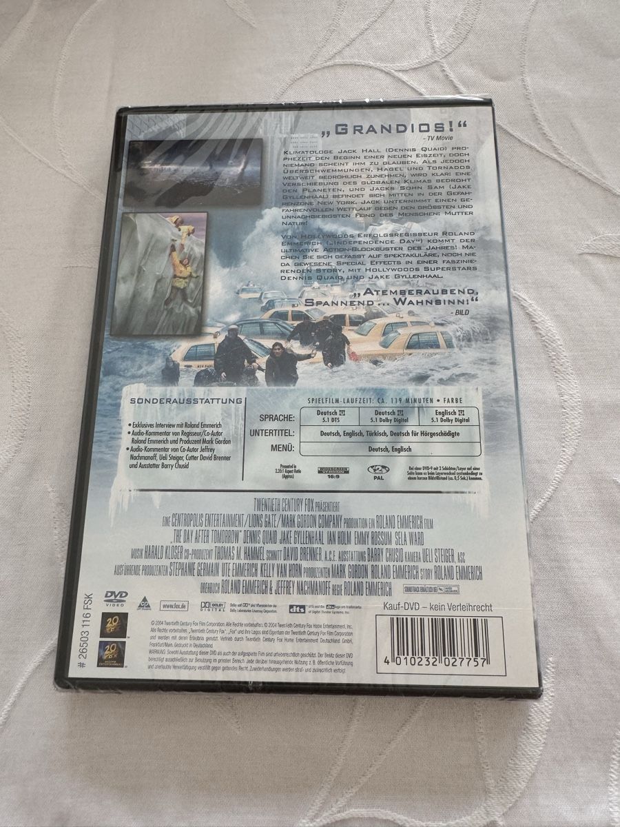 Alle DVDs: The Day After Tomorrow DVD - sealed – Neu und originalverpackt aus Wil SG von eid_m7ks 1