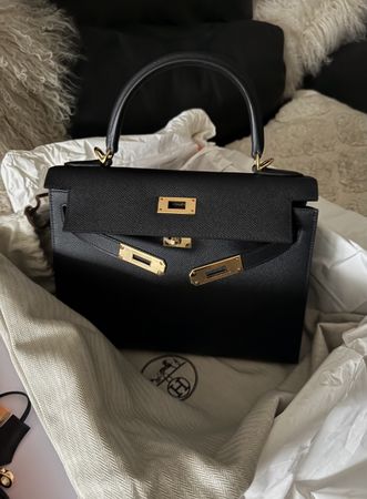 HERMES Kelly 28 Epsom Leder Handtasche Original