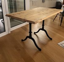Beizentisch 120×70 cm, Ulme, mit Nostalgiekante