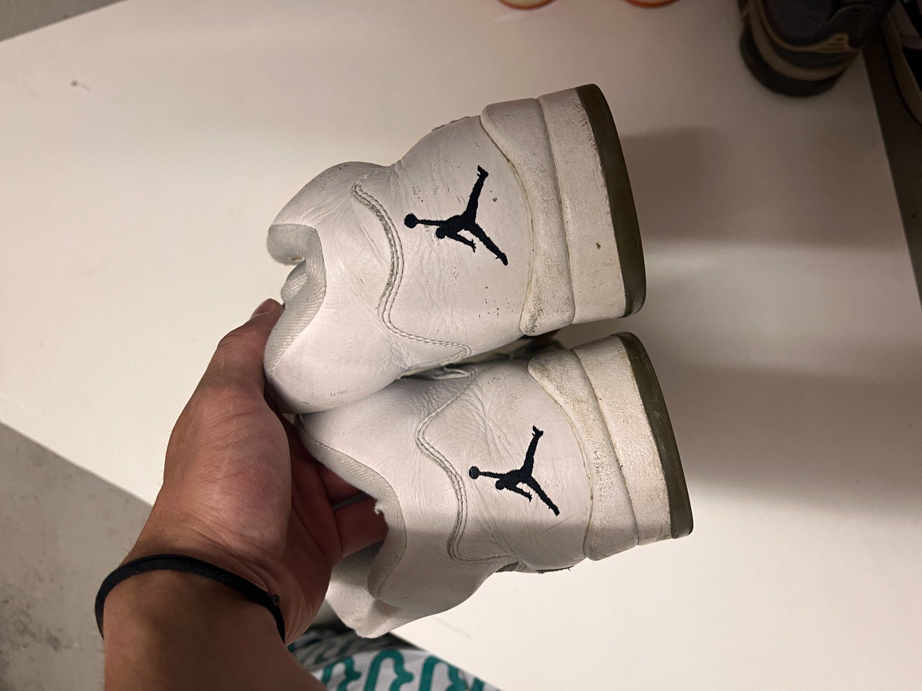 Chaussures hommes: Air Jordan 5 White Metallic – D'occasion à Jona par Humpimumpi 1