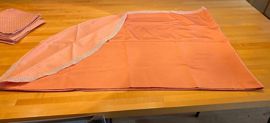 Tessuti: Tischtuch Stoff rosa oval – Usato da Erlinsbach SO venduto da ren_rvc9