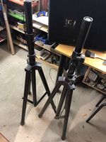 2 PA Boxen Hughes&Kettner schwarz/Originals+ Stative ALU sch