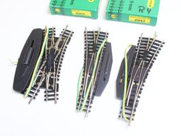 Minitrix 3 x Elektro Weiche 4942/4968 Neuwertig - NP: 150.-