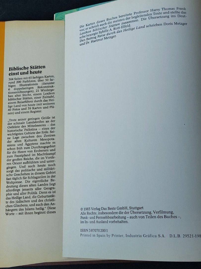 Libri: Biblische Stätten einst und heute – Usato da Zürich venduto da t24_de 1