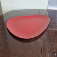 Alessi Colombina rotes Designertablett, Doriana und Massimil