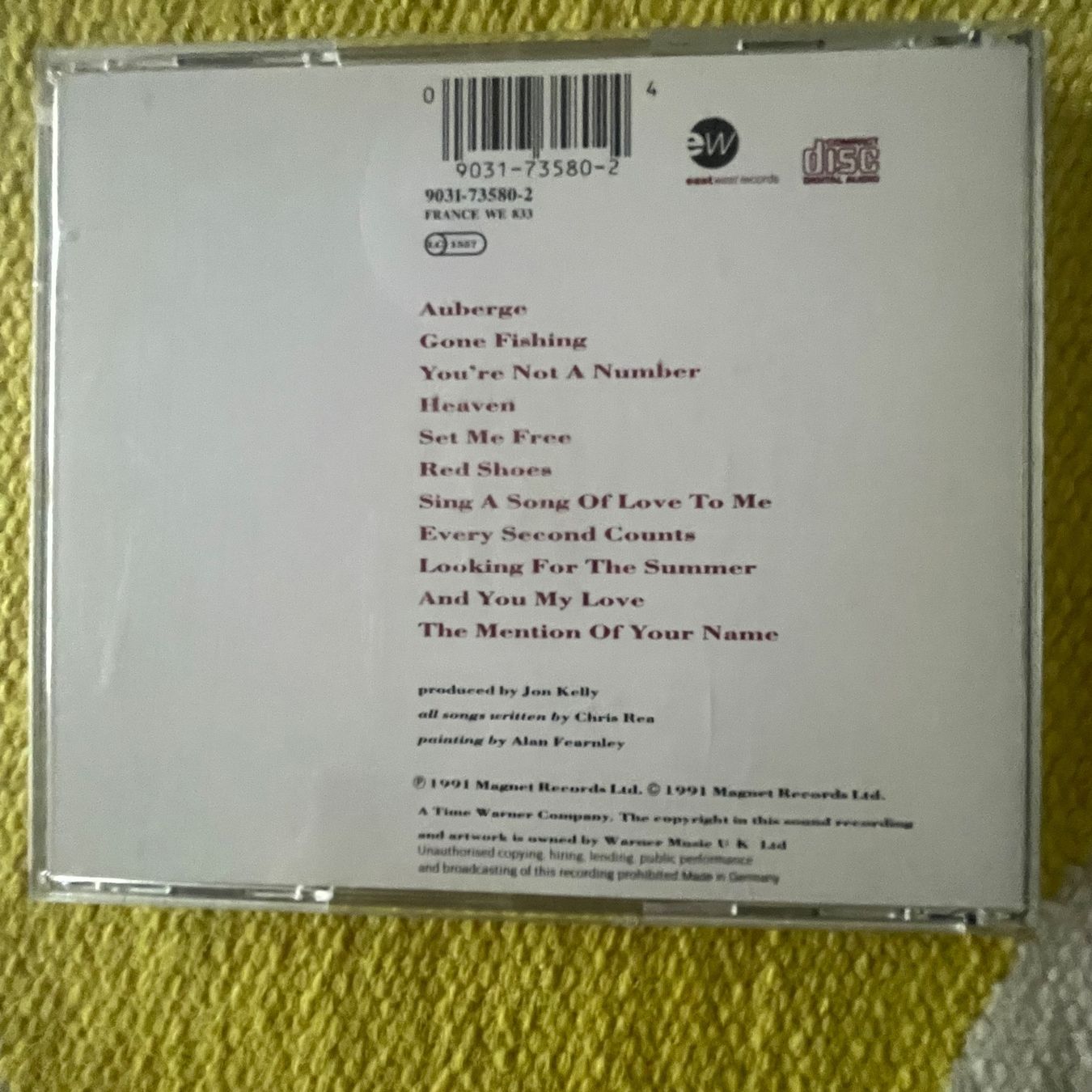 CD: CHRIS REA-AUBERGE – Usato da Rorschacherberg venduto da CD-Roli 1