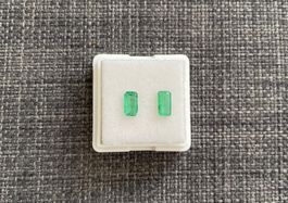 Stunning Smaragd-Duo / Total 1.17 Karat