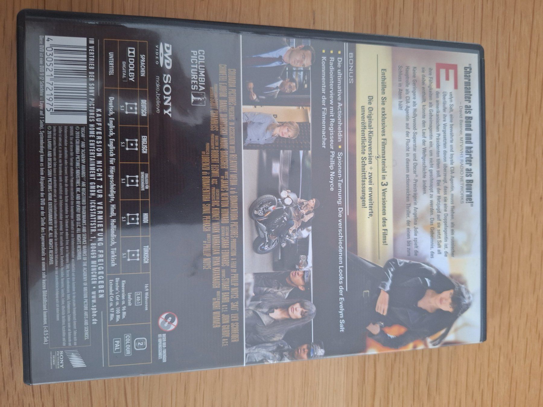 Tous les DVDs: Dvd Salt – D'occasion à Wanzwil par chlinih93 1