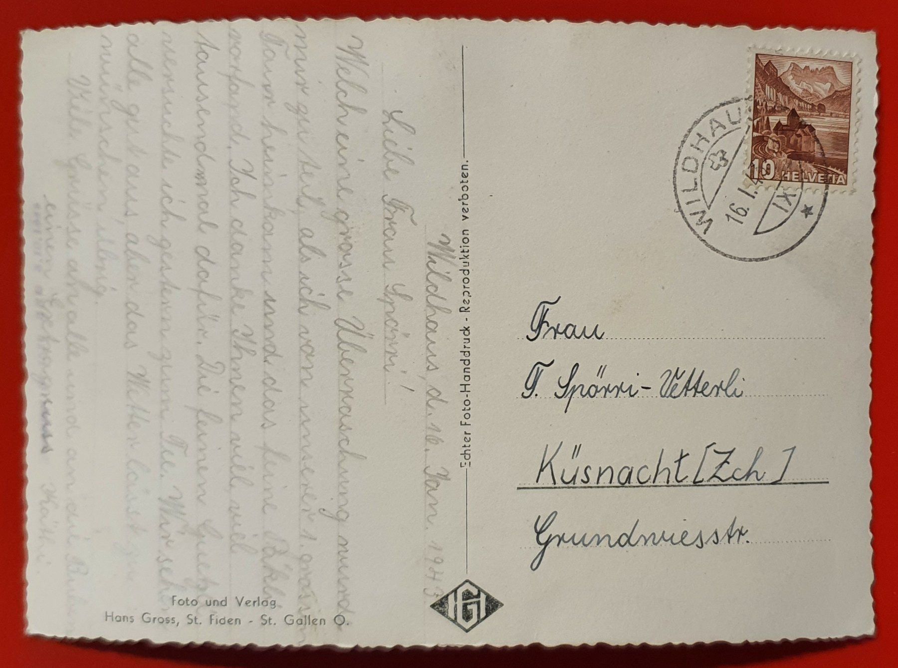 Ansichtskarten: Käserruck 1943 – Gebraucht aus Kreuzlingen von Rschweiz1 1