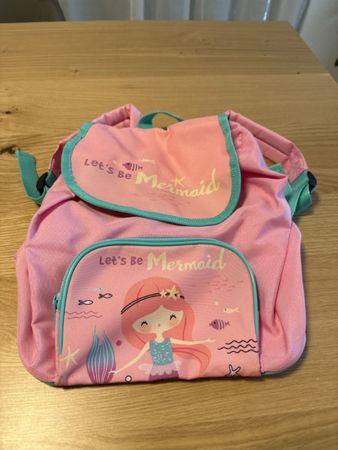 Kinder Rucksack Pink Meerjungfrau Motiv guter Zustand