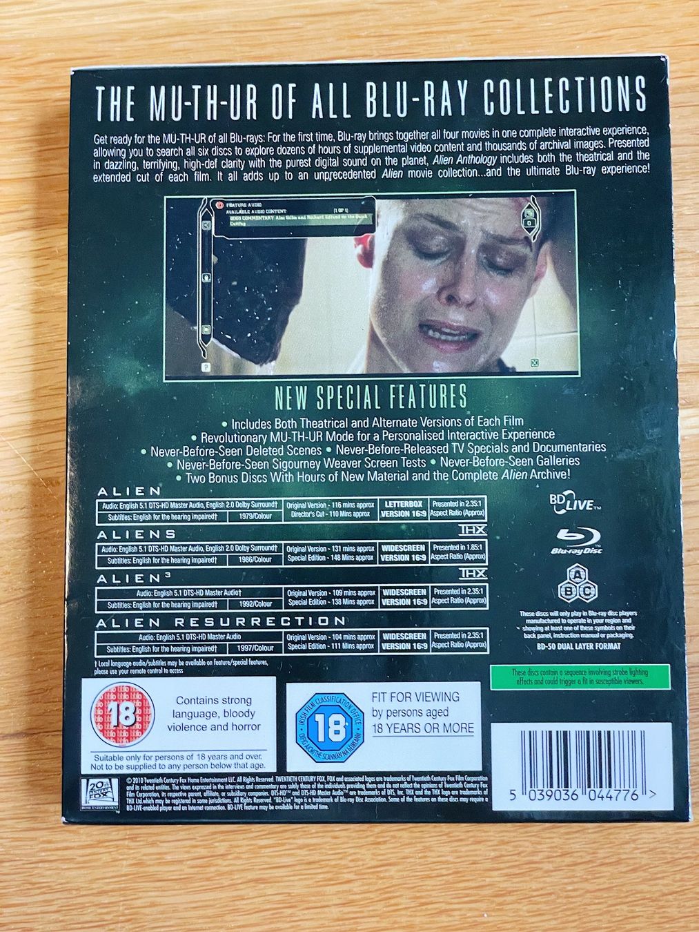 Alle DVDs: Alien Anthology 1 – 4 Blu-Ray Box 6 Discs – Gebraucht aus Adliswil von  1