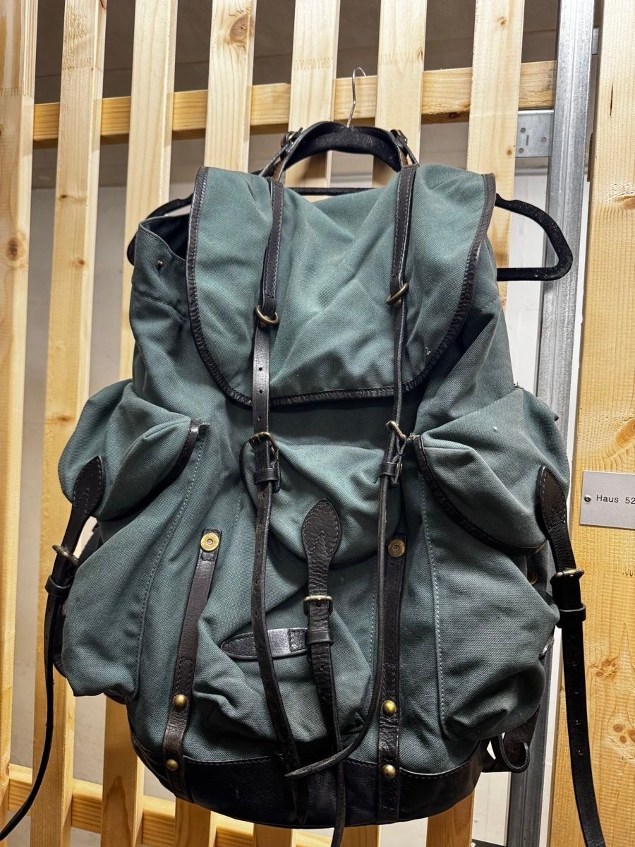 Zaini: BOTTHOS Rucksack Canvas Leder grün – Usato da Zürich venduto da Scrambler74