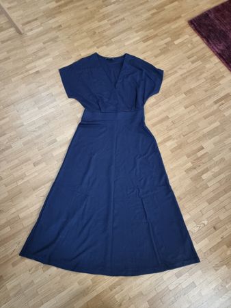 Robe longue bleue marine ESPRIT M