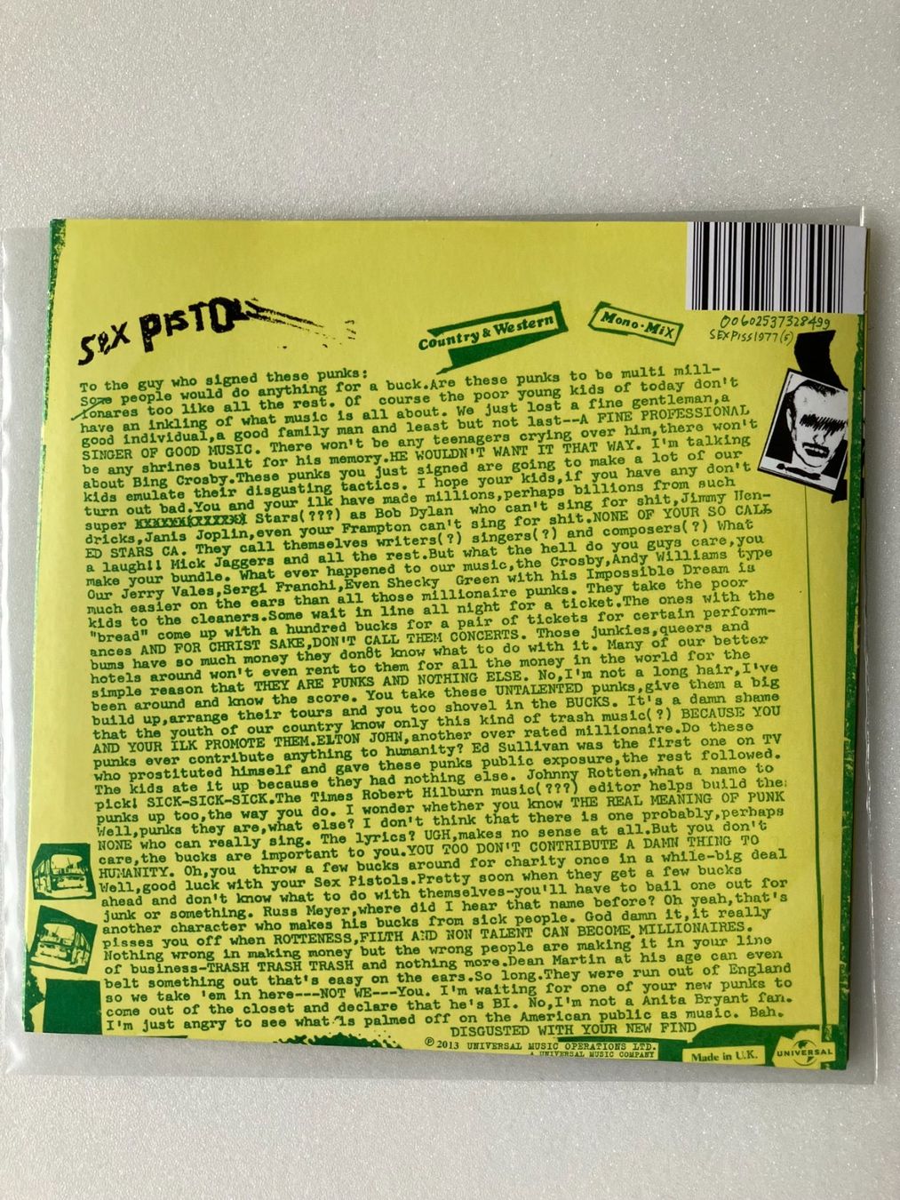Schallplatten: Sex Pistols – Gebraucht aus Aarwangen von Jukebox3 3