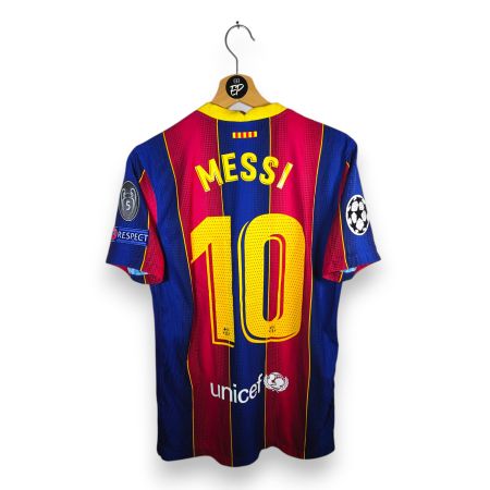 Original 2020-21 FC Barcelona Home Trikot PV Messi