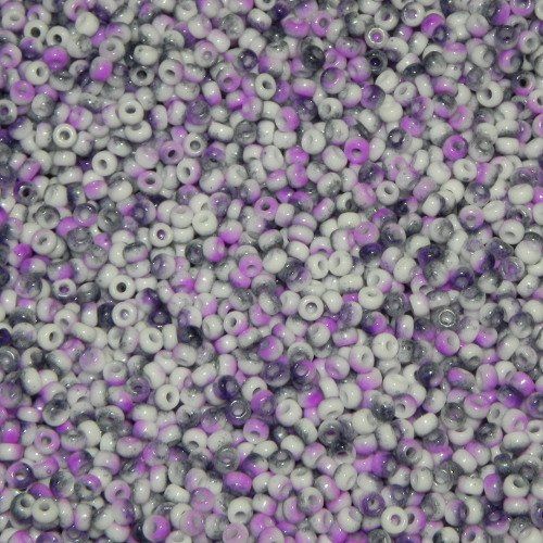 Perlen (unechte): Saatperlen Miyuki White Opaque Funky Purple 3mm – Neu und originalverpackt aus Klingnau von SilberwindArt