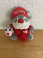 Credit Suisse Maus Stofftier Fussball Rarität Sammler