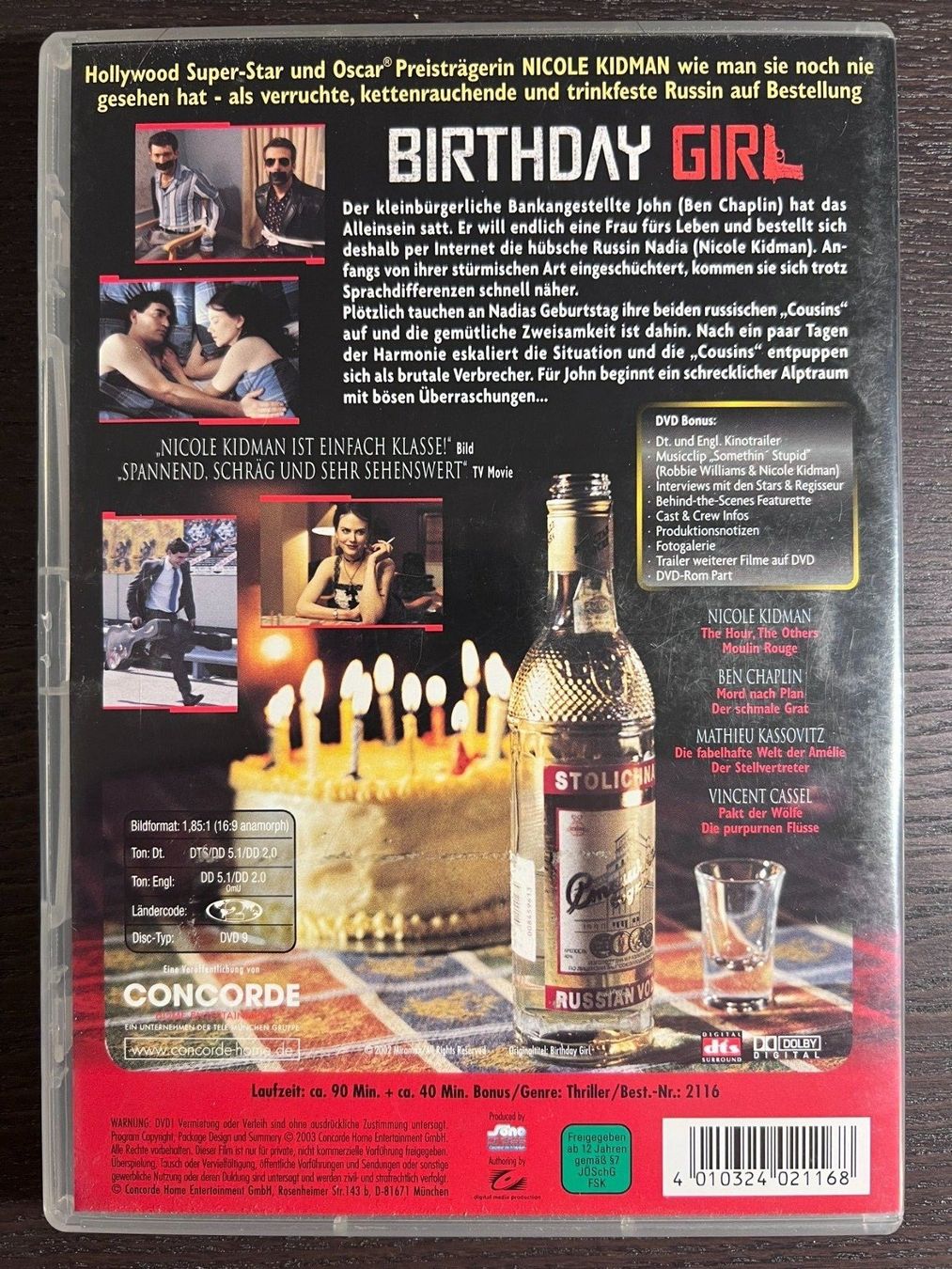 Tutti i DVDs: Birthday Girl – Usato da Zürich venduto da FilmFreunde 1
