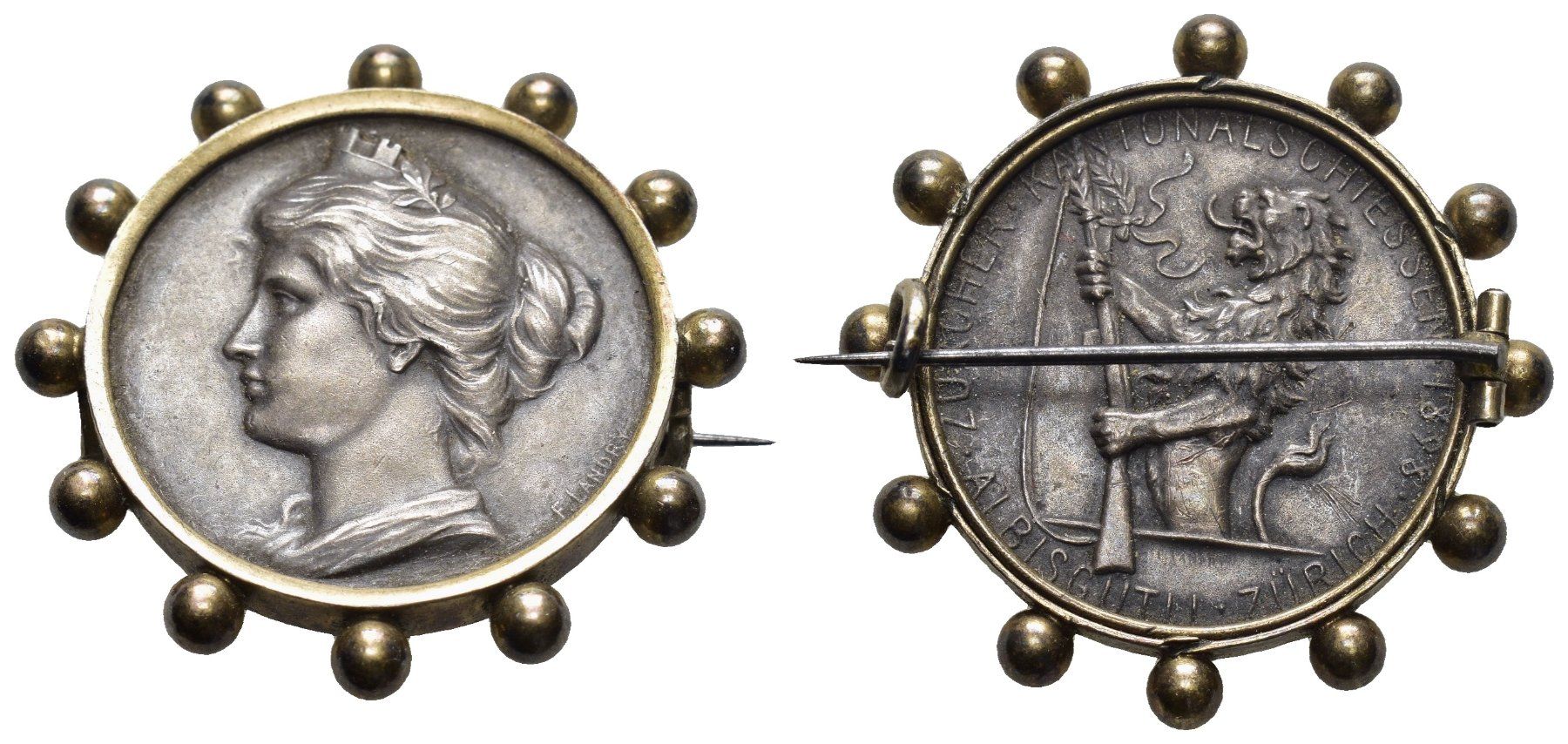 Medaillen: Zürich 1898 – Gebraucht aus Bern von numismatictops