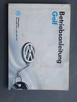 Betriebsanleitung VW Golf
