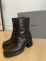 Vagabond Brooke Leder Plateau-Stiefeletten Schwarz Gr. 39